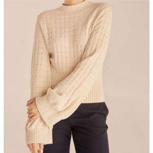 Rebecca Taylor quilted velvet sweater